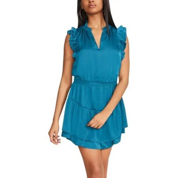 NWT BB Dakota Steve Madden Prairie Dreams Corsair Flutter Sleeve Minidress Sz M - Picture 1 of 9
